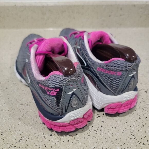 Brooks Shoes Womens Size 8.5 Ravenna 5 Gray Pink Running Lace Up 1201491B672 - Picture 11 of 12
